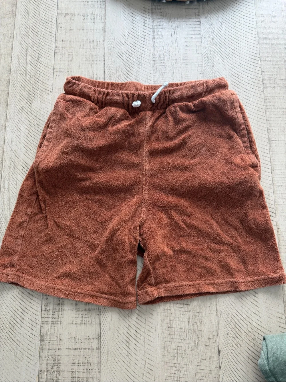 Old Navy Rust-Toned Terry Kids Shorts with Drawstring